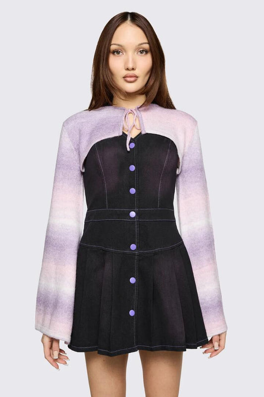 Image of a model wearing Tops. Product name - Low Whisper Sleeves in Multi colour by brand - Black Friday