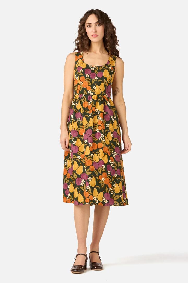 Image of Dresses. Product name - Fancy Fruit Midi Dress in Green colour by brand - Princess Highway