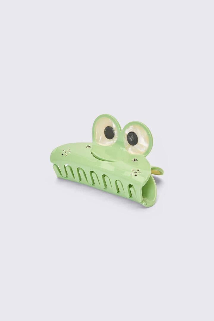 Image of Hair Accessories. Product name - Frog Claw Clip in Green colour by brand - Dangerfield