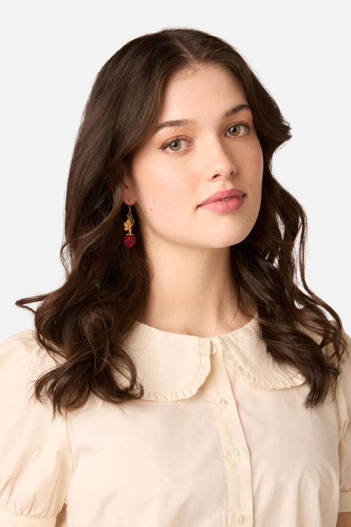 Image of Earrings. Product name - Raspberry Earrings in Red colour by brand - Princess Highway
