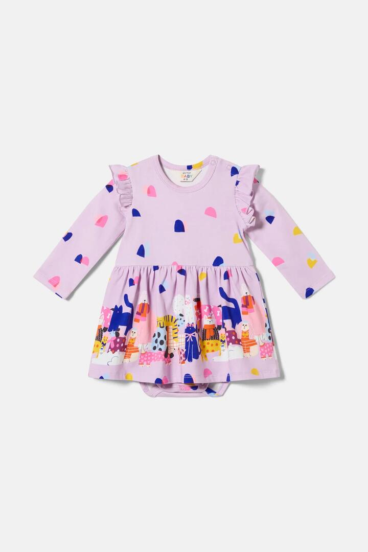 Image of Dresses. Product name - Pets Baby Dress in Lilac colour by brand - Gorman