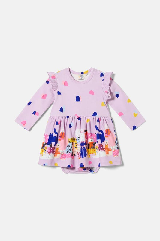 Image of Dresses. Product name - Pets Baby Dress in Lilac colour by brand - Gorman