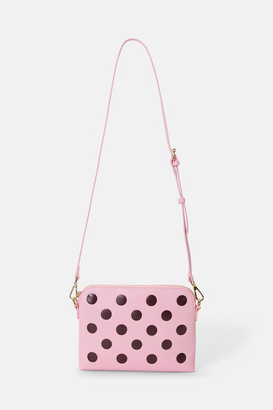 Image of Bags. Product name - Willa Spot Clutch Pink in Multi colour by brand - Gorman
