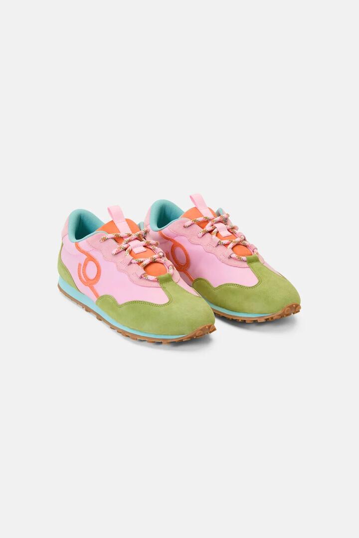 Image of Sneakers. Product name - Harley Sneaker Olive in Olive colour by brand - Gorman
