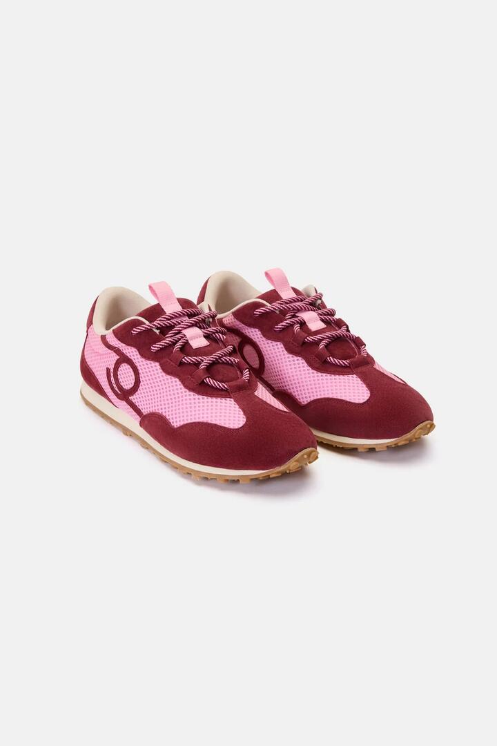 Image of Sneakers. Product name - Harley Sneaker Plum in Plum colour by brand - Gorman