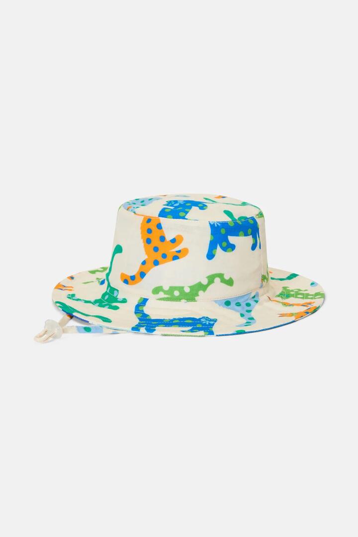 Image of Hats. Product name - Spotty Cats Kids Hat in Cream colour by brand - Gorman