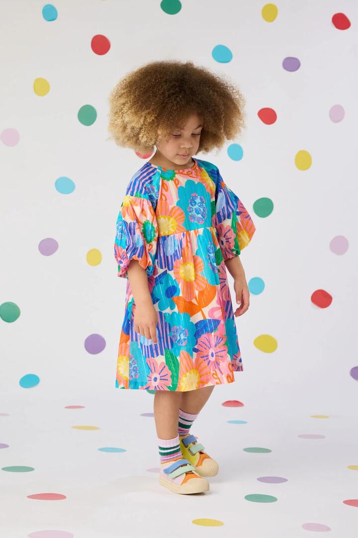 Image of Dresses. Product name - Maxi Bloom Kids Dress in Multi colour by brand - Gorman