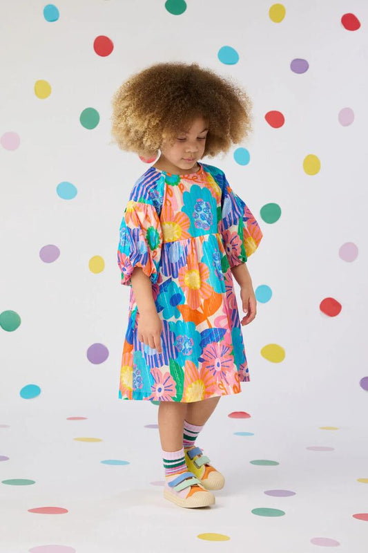 Image of Dresses. Product name - Maxi Bloom Kids Dress in Multi colour by brand - Gorman