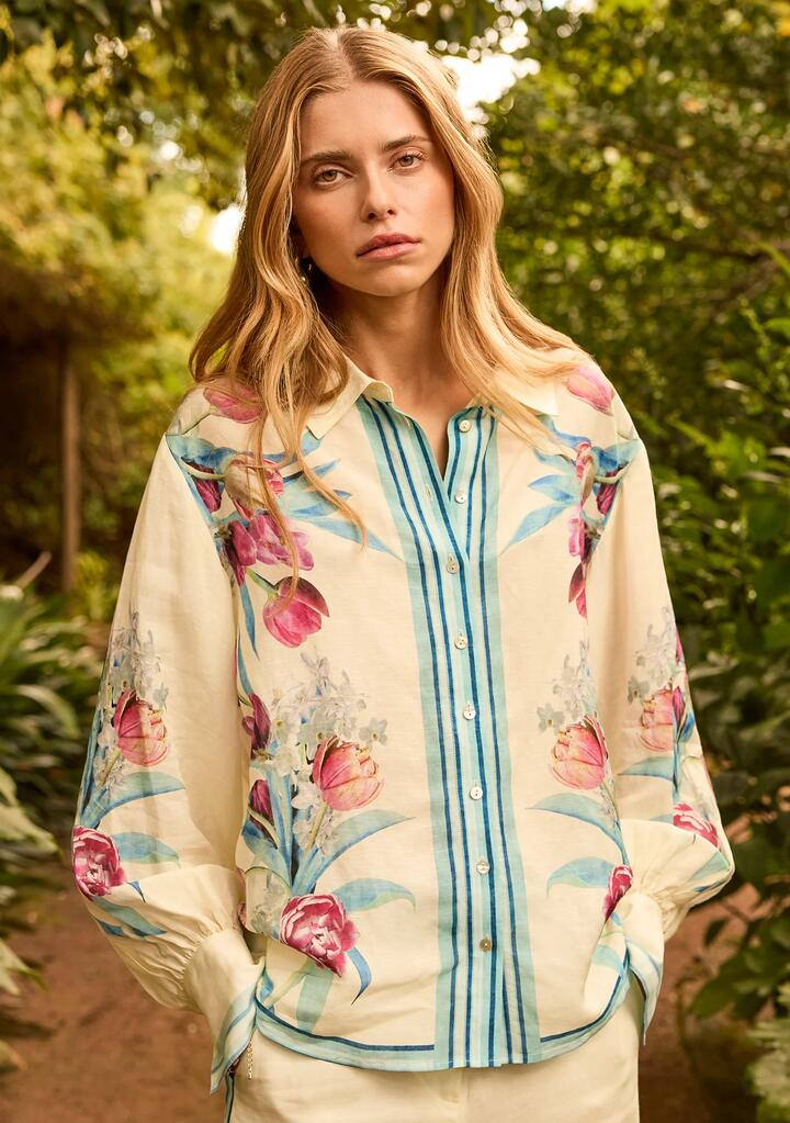 Image of Blouses. Productname: Tulip Blouse in Print colour by brand - MOS The Label