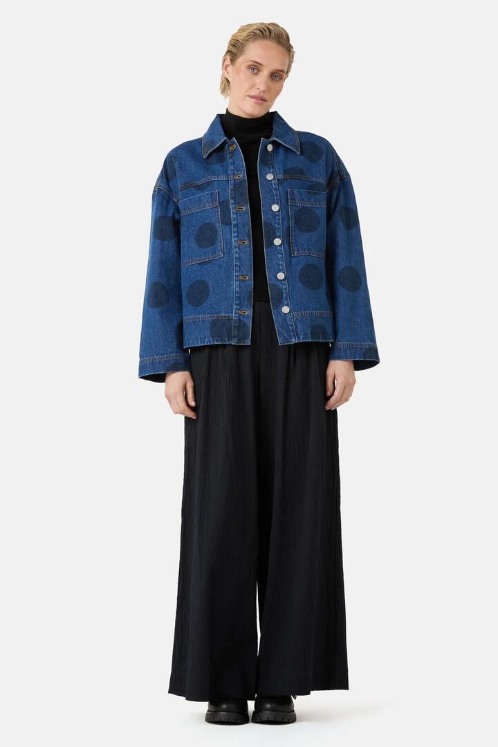 Image of Coats & Jackets. Product name - On The Dot Denim Jacket in Denim colour by brand - Gorman