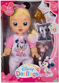 Image of Action Figures. Product name - Disney Darlings Deluxe Feature Minnie Doll in colour by brand - Toymate
