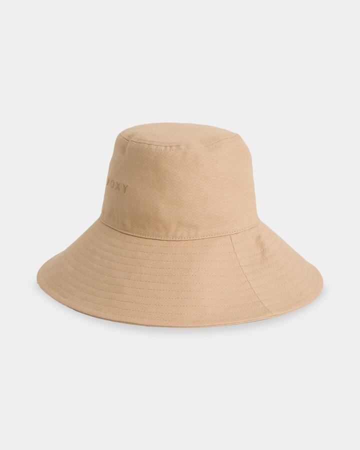 Image of Hats. Product name - Roxy Womens Love Always Bucket Hat Pebble in Pebble colour by brand - Roxy