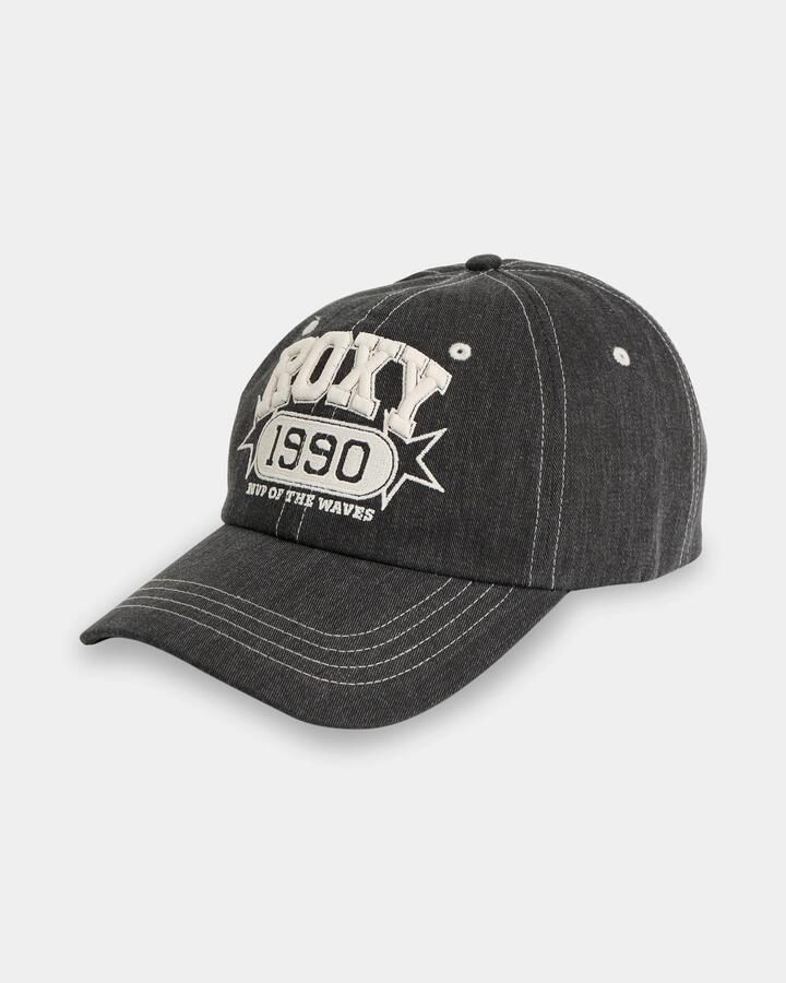 Image of Hats. Product name - Roxy Womens Over My Head Baseball Cap Phantom in Phantom colour by brand - Roxy