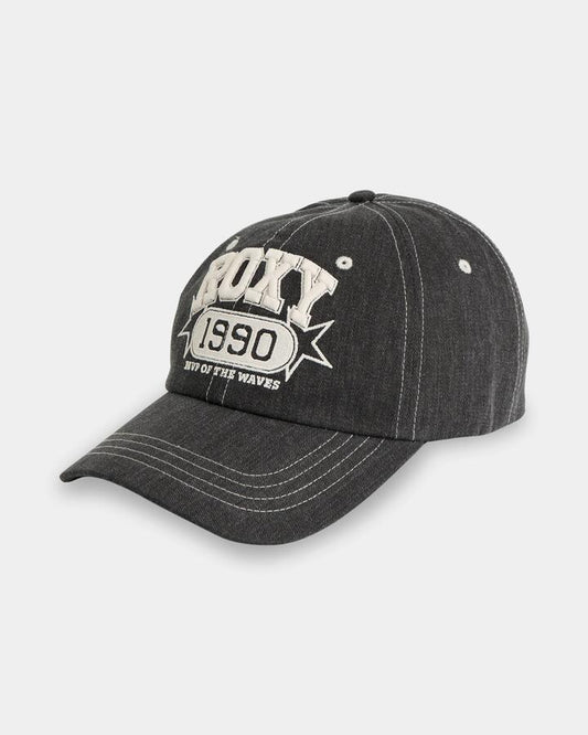 Image of Hats. Product name - Roxy Womens Over My Head Baseball Cap Phantom in Phantom colour by brand - Roxy