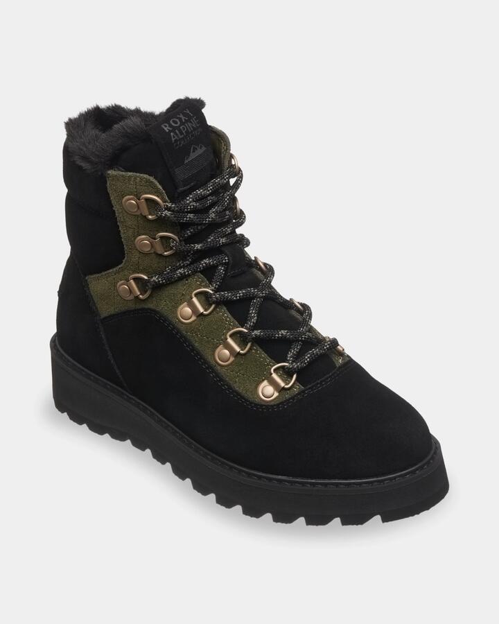 Image of Boots. Product name - Roxy Womens Bradie Snow Boots Winter Moss in Winter Moss colour by brand - Roxy