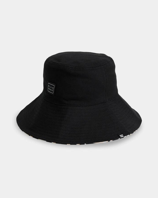 Image of Hats. Product name - Billabong Womens Saltborn Hat Bucket Hat Black Pebble in Black Pebble colour by brand - Billabong