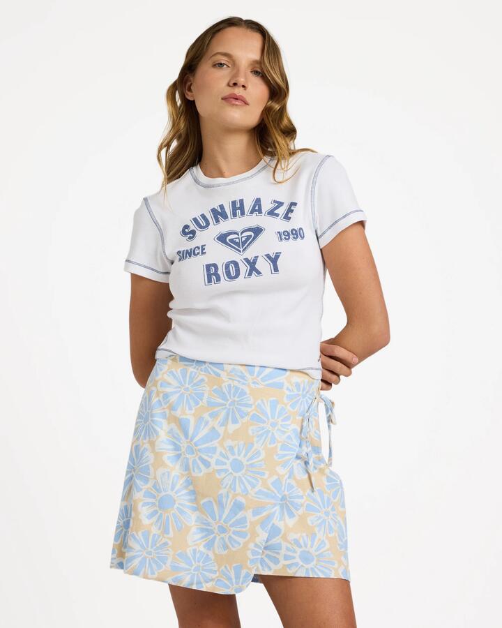 Image of T-Shirts. Product name - Roxy Womens Angel Baby T-Shirt White in White colour by brand - Roxy