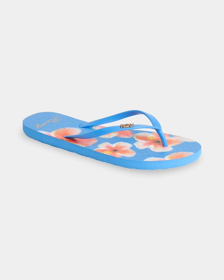 Image of Sandals. Product name - Roxy Womens New Viva Sandals Hibiscus Daze in Hibiscus Daze colour by brand - Roxy