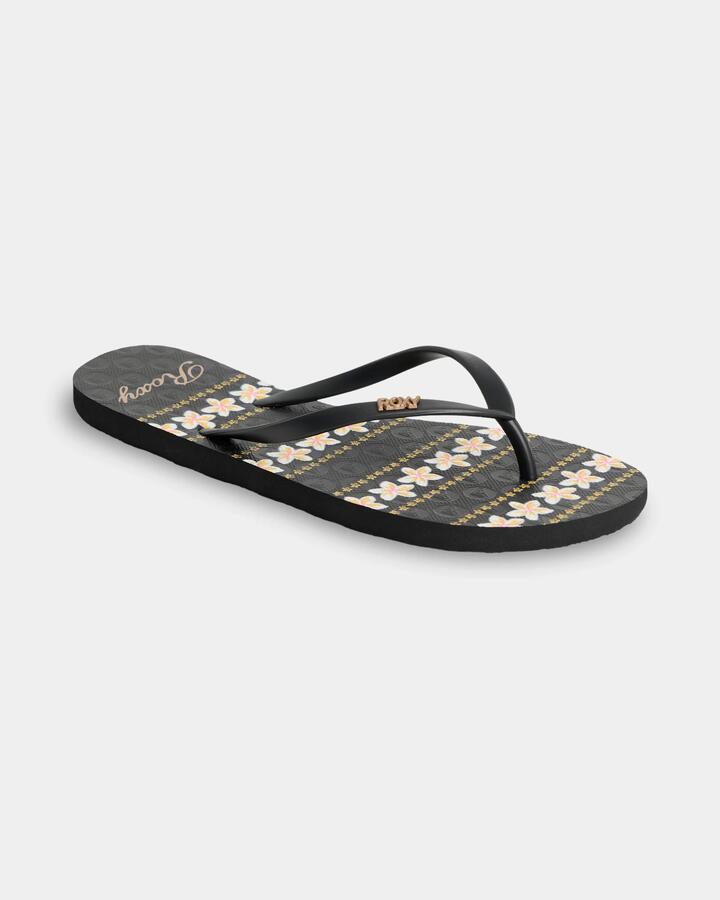 Image of Sandals. Product name - Roxy Womens New Viva Sandals Black 1 in Black 1 colour by brand - Roxy