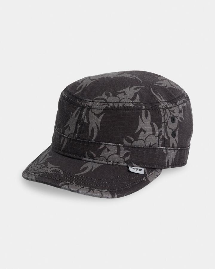 Image of Hats. Product name - Quiksilver Mens Mercury Painter Trucker Cap Black in Black colour by brand - Quiksilver