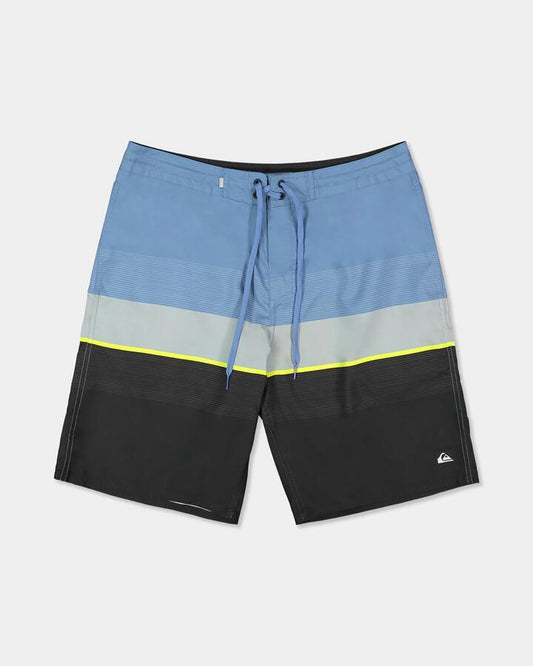 Image of Swimwear. Product name - Quiksilver Mens Everyday Padang Beach 20" Boardshorts Quiet Harbor Padang Stripe in Quiet Harbor Padang Stripe colour by brand - Quiksilver