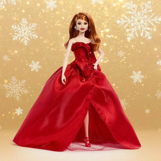 Image of Dolls. Product name - Barbie Signature 2026 Holiday Barbie Doll 5 in colour by brand - Barbie Signature