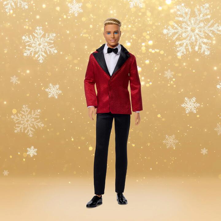 Image of Dolls. Product name - Barbie Signature 2026 Holiday Ken Doll 1 in colour by brand - Barbie Signature