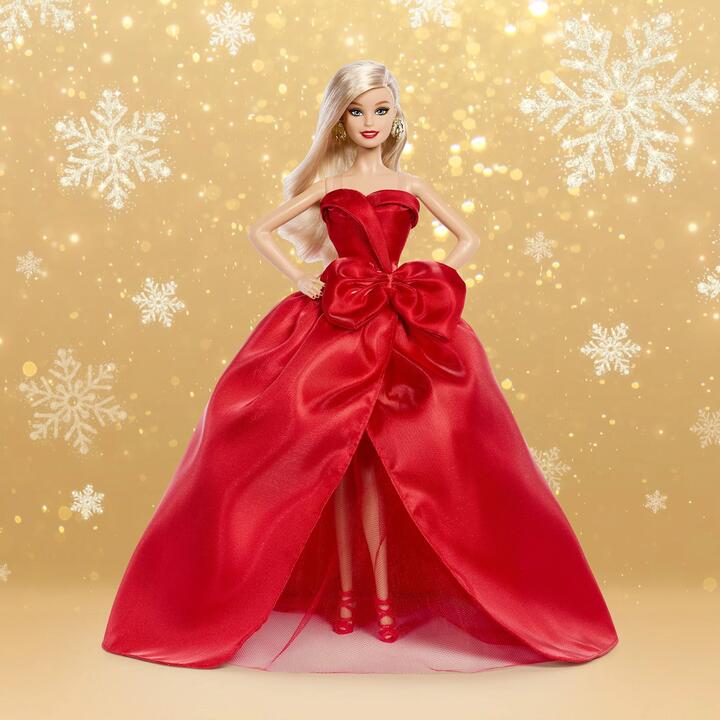 Image of Dolls. Product name - Barbie Signature 2026 Holiday Barbie Doll 1 in colour by brand - Barbie Signature