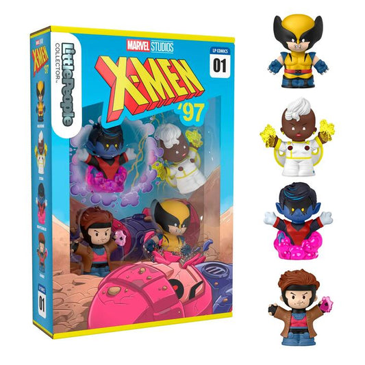 Image of Action Figures. Product name - Little People Collector Marvel X-Men: Issue 1 Figure Set in colour by brand - Little People Collector