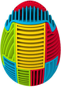 Image of Toys. Product name - Slida Classic Egg 3D Sequential Interlocking Puzzle in colour by brand - Toymate