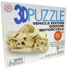 Image of Toys. Product name - Wood 3D Puzzle Transport Edition in colour by brand - Toymate