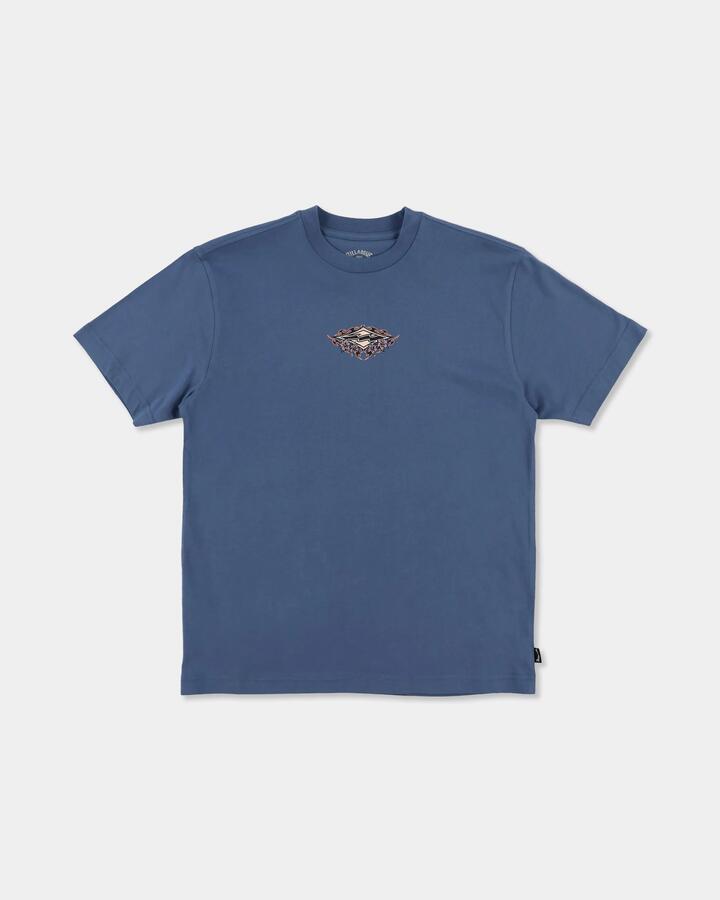 Image of T-Shirts. Product name - Billabong Boys 8-16 Boys Arch Biscus T-Shirt China Blue in China Blue colour by brand - Billabong