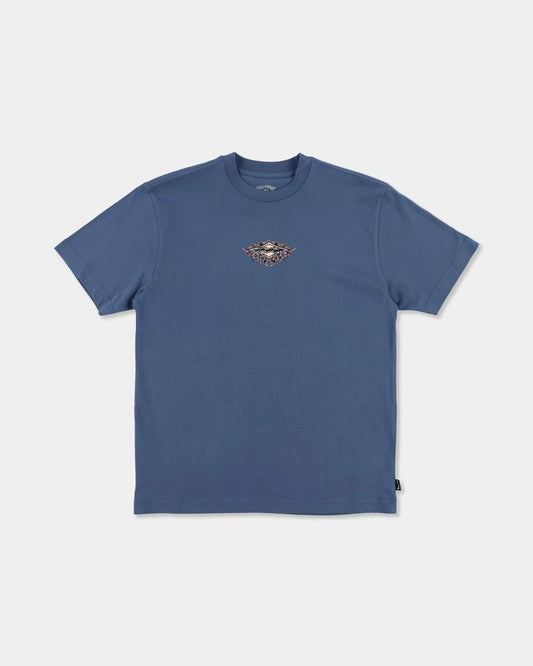 Image of T-Shirts. Product name - Billabong Boys 8-16 Boys Arch Biscus T-Shirt China Blue in China Blue colour by brand - Billabong
