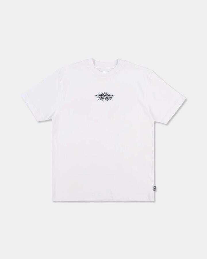 Image of T-Shirts. Product name - Billabong Boys 8-16 Boys Arch Biscus T-Shirt White in White colour by brand - Billabong