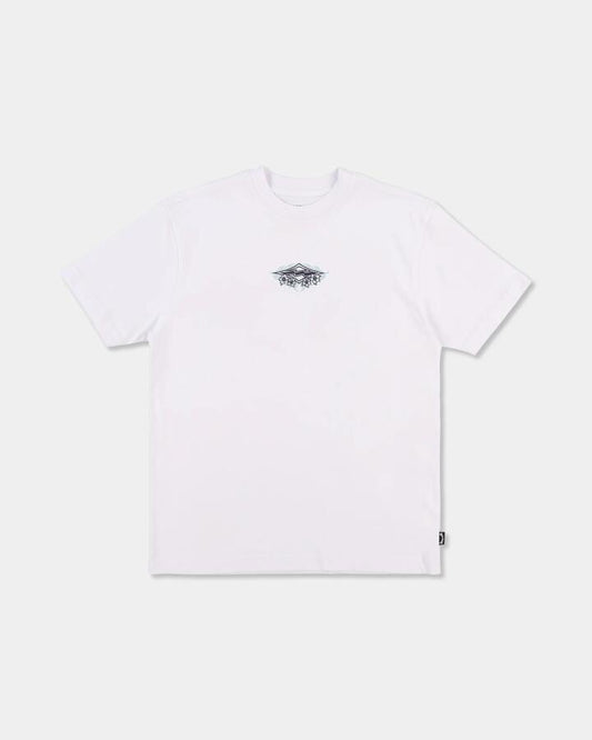 Image of T-Shirts. Product name - Billabong Boys 8-16 Boys Arch Biscus T-Shirt White in White colour by brand - Billabong
