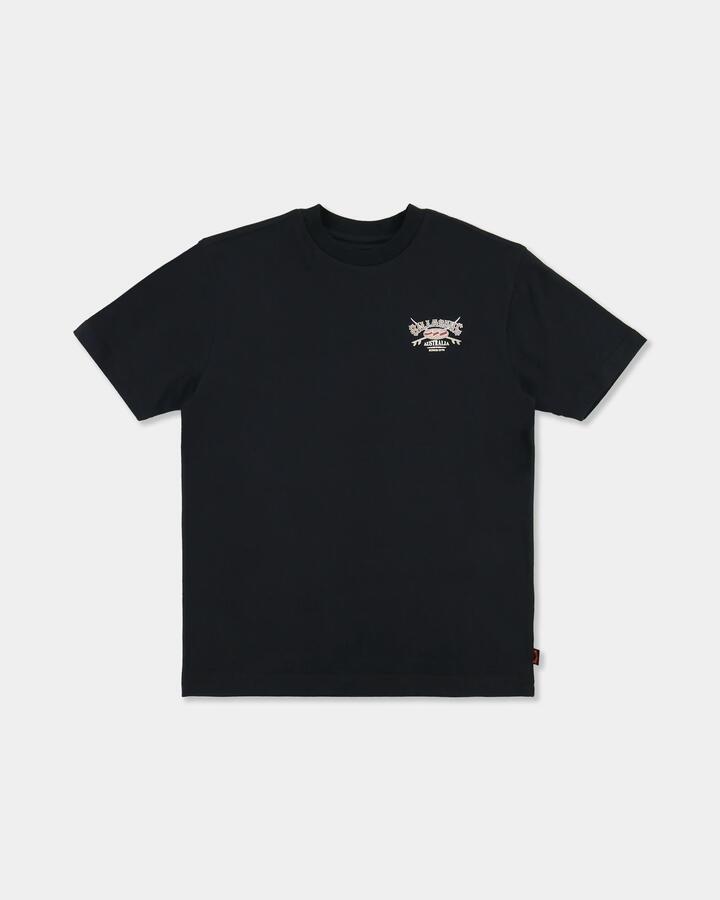 Image of T-Shirts. Product name - Billabong Boys 8-16 Boys Heritage Arch T-Shirt Black in Black colour by brand - Billabong