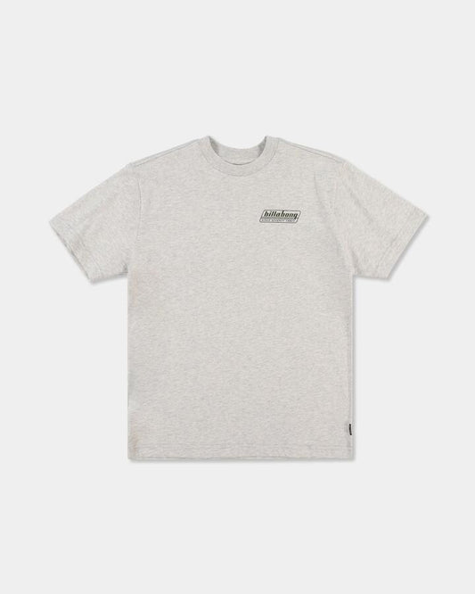 Image of T-Shirts. Product name - Billabong Boys 8-16 Boys Walled T-Shirt Light Grey Heather in Light Grey Heather colour by brand - Billabong