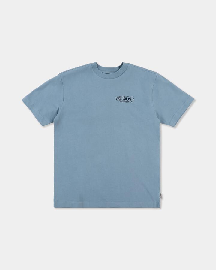 Image of T-Shirts. Product name - Billabong Boys 8-16 Boys Hollow Pill T-Shirt Washed Blue in Washed Blue colour by brand - Billabong
