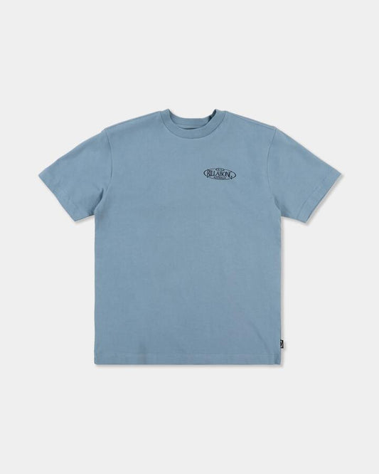 Image of T-Shirts. Product name - Billabong Boys 8-16 Boys Hollow Pill T-Shirt Washed Blue in Washed Blue colour by brand - Billabong