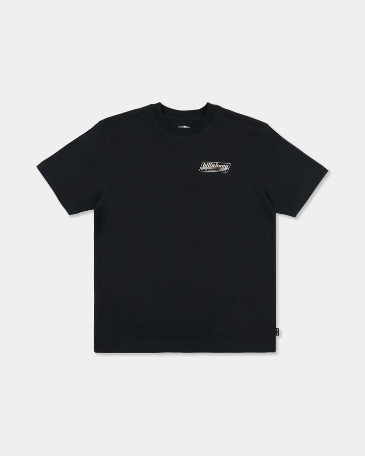 Image of T-Shirts. Product name - Billabong Boys 8-16 Boys Walled T-Shirt Black in Black colour by brand - Billabong