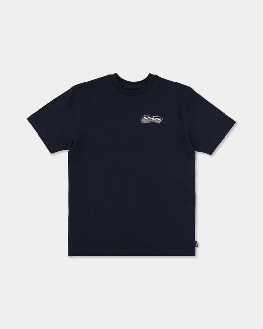 Image of T-Shirts. Product name - Billabong Boys 8-16 Boys Walled T-Shirt Navy in Navy colour by brand - Billabong