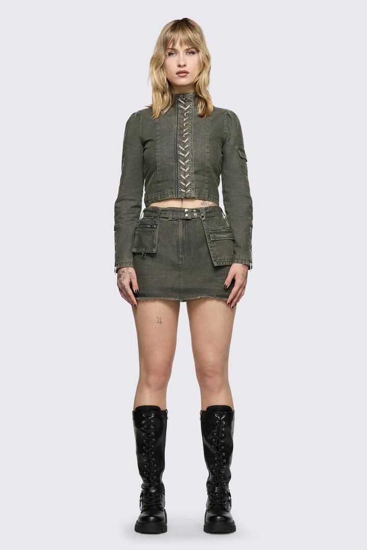 Image of Coats & Jackets. Product name - Shelter Jacket in Olive colour by brand - Black Friday