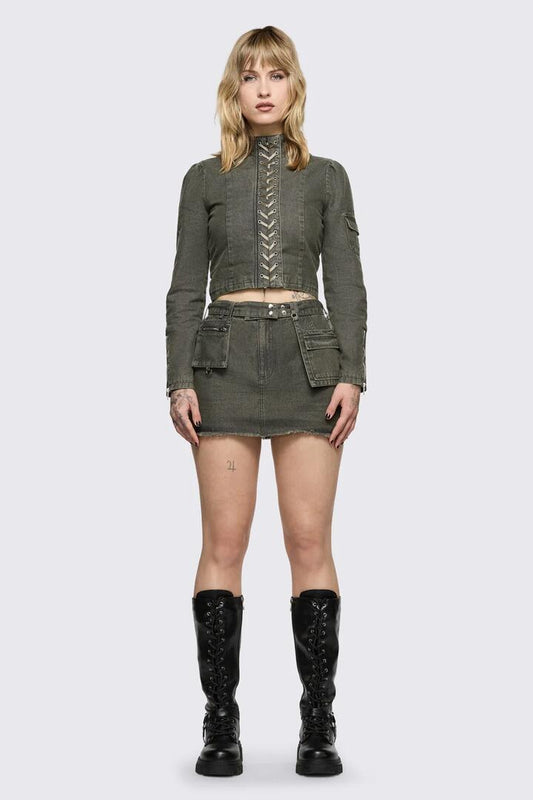 Image of Coats & Jackets. Product name - Shelter Jacket in Olive colour by brand - Black Friday
