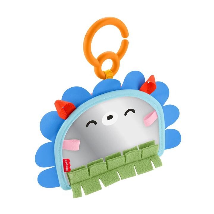 Image of Baby Toys & Activity Equipment. Product name - Fisher-Price Prop 'n Go Portable Mirror Baby Tummy Time Sensory Activity Toy for Newborns in colour by brand - Fisher-Price