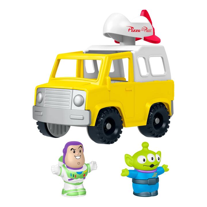 Image of Toys. Product name - Fisher-Price Little People Disney & Pixar Toy Story Pizza Planet Truck & Buzz Lightyear Toy in colour by brand - Fisher-Price
