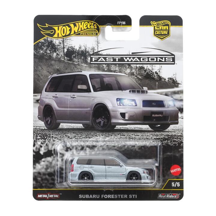 Image of Toy Cars. Product name - Hot Wheels Premium Car Culture Ronin Run 2 Subaru Forester STI Vehicle Fast Wagons in colour by brand - Hot Wheels