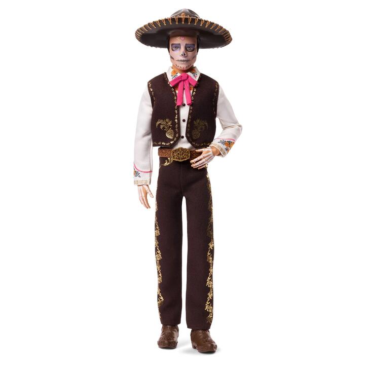 Image of Dolls. Product name - 2025 DÃ­a De Muertos Ken Doll in colour by brand - Barbie