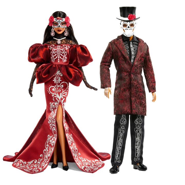 Image of Dolls. Product name - Bundle: Barbie Signature DÃ­a De Muertos 2026 2 Dolls in colour by brand - Barbie Signature