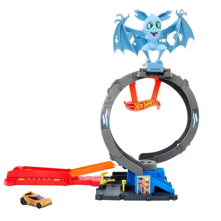 Image of Toy Playsets. Product name - Hot Wheels Bat Loop Attack in colour by brand - Hot Wheels