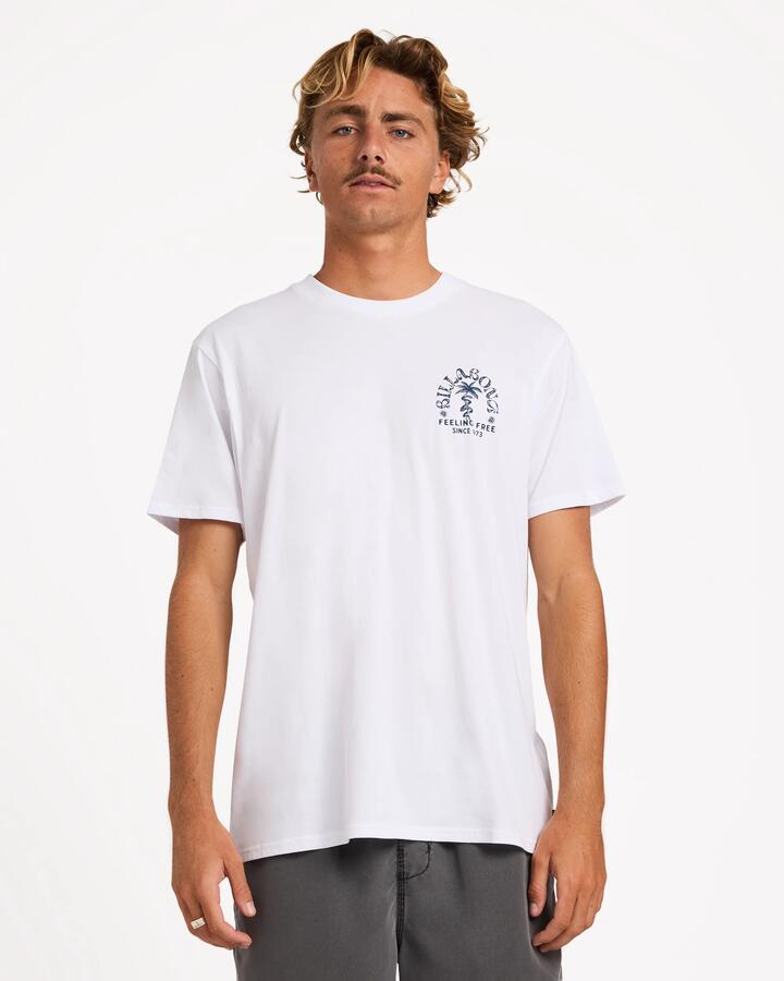 Image of T-Shirts. Product name - Billabong Mens Big Wave Shazza T-Shirt White in White colour by brand - Billabong